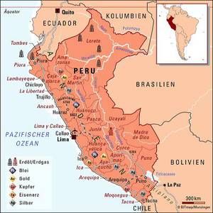 Landkarte Peru